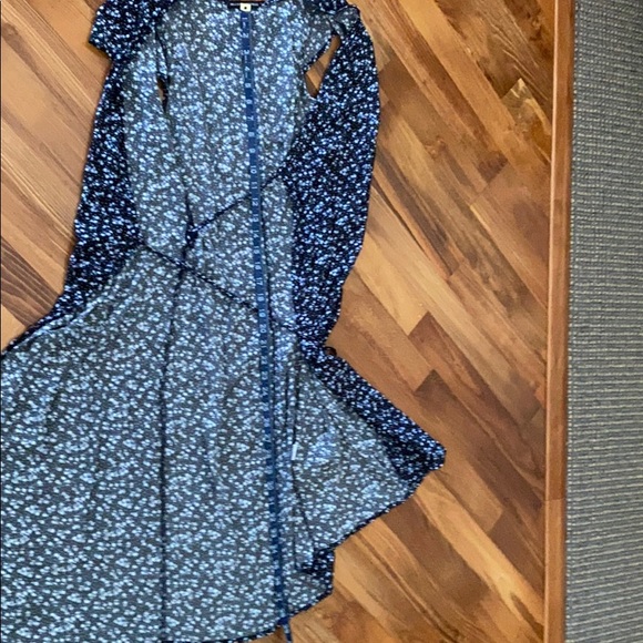 Brandy Melville Navy short sleeve wrap dress - Picture 7 of 8